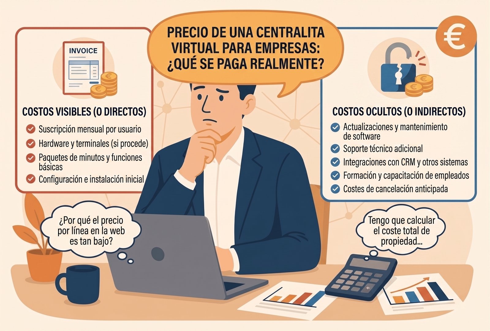 Precio de una centralita virtual para empresas: qué se paga realmente