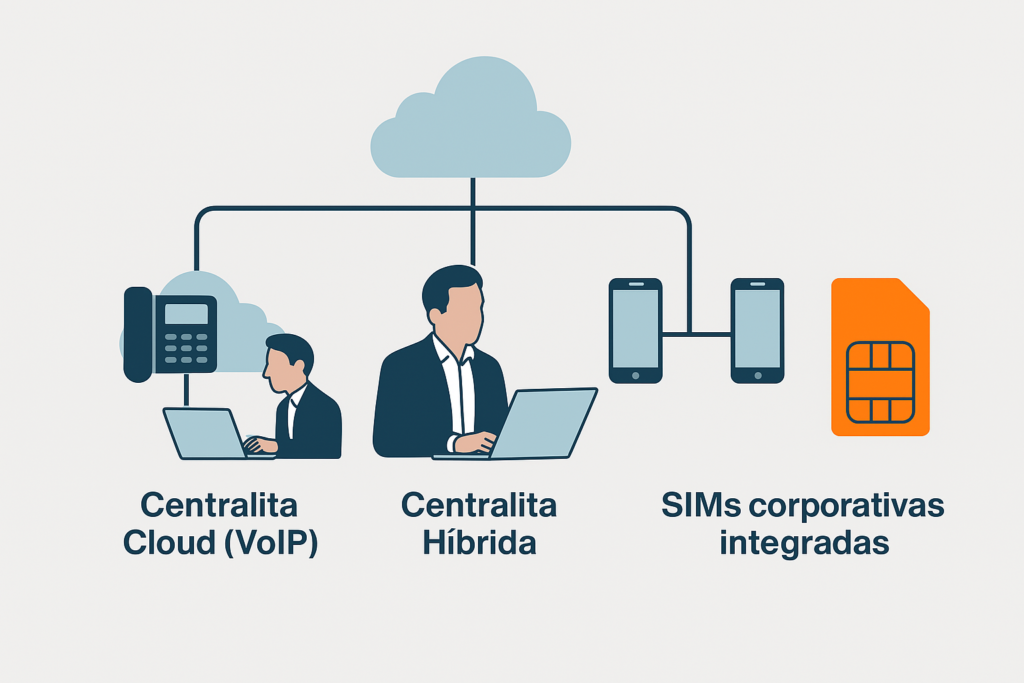 Cómo mejorar la comunicación empresarial unificando fijo y móvil 2 ¿Qué tipo de centralita necesita tu empresa?